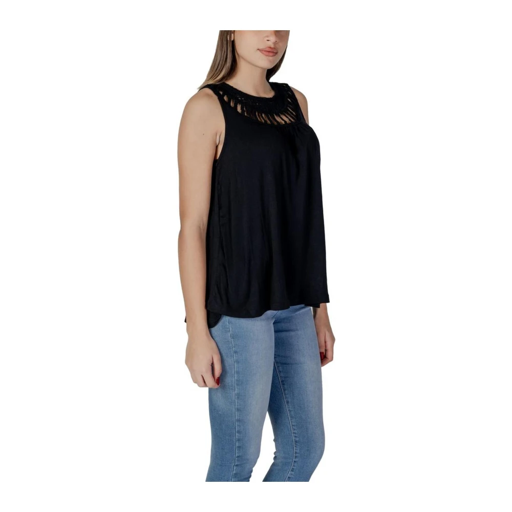 b.Young Viscose Tops & T-Shirts Collectie Black Dames