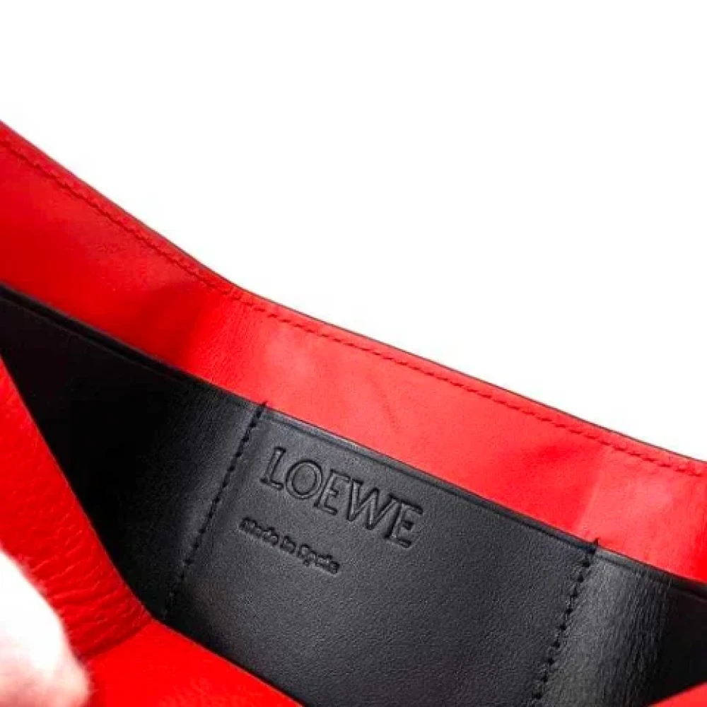 Loewe Pre-owned Leather wallets Red Dames