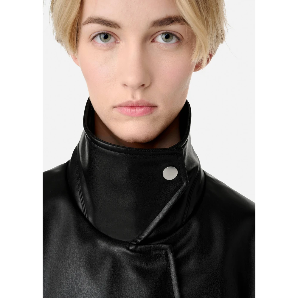 Axel Arigato Roda Faux Leather Jacket Black Dames