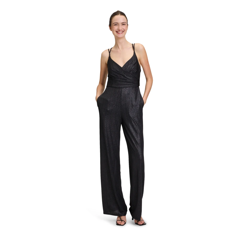 Vera Mont Jumpsuit met V-hals Black Dames