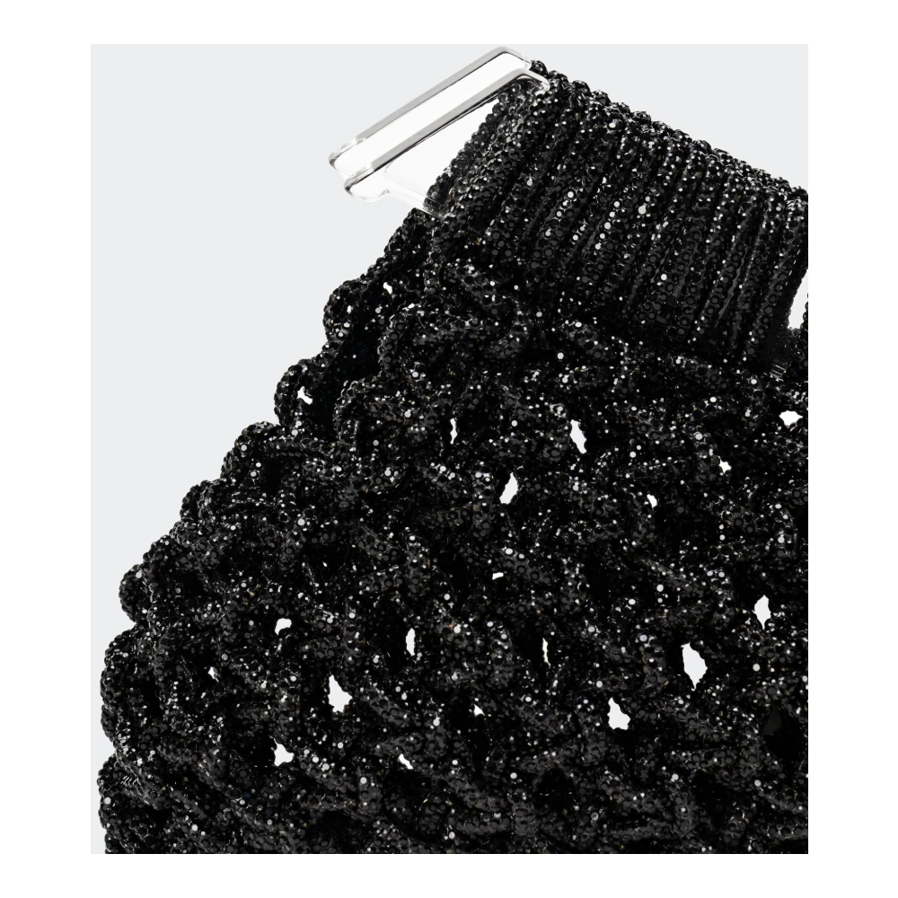 Hibourama Handgeweven Diamanten Clutch Black Dames