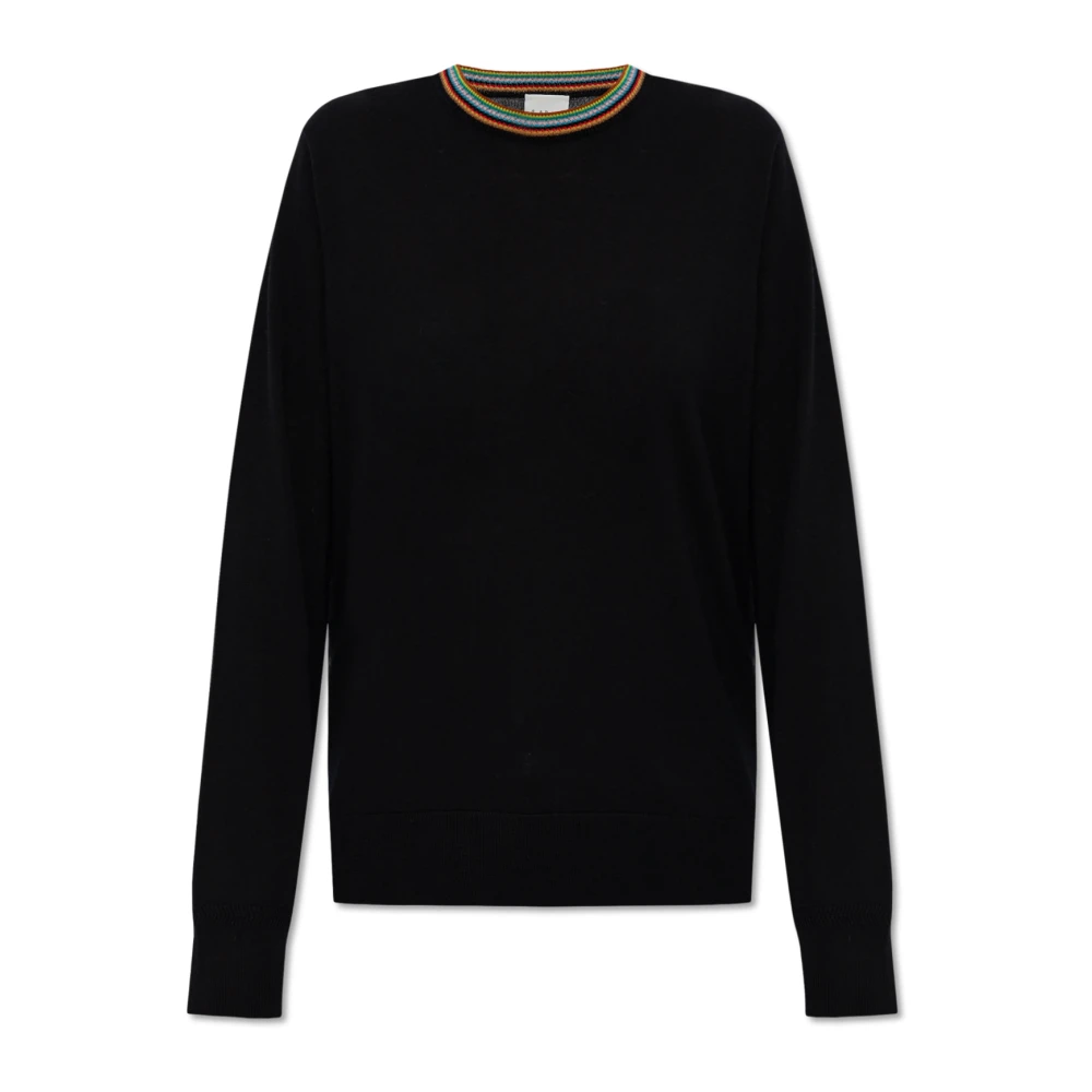 Paul Smith Wollen trui met ronde hals Black Dames