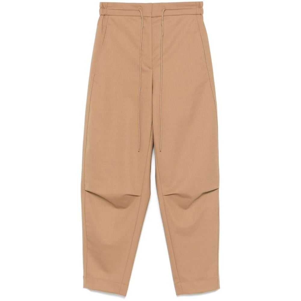 Tela Karamelbruine broek met taps toelopende pijpen Brown Dames