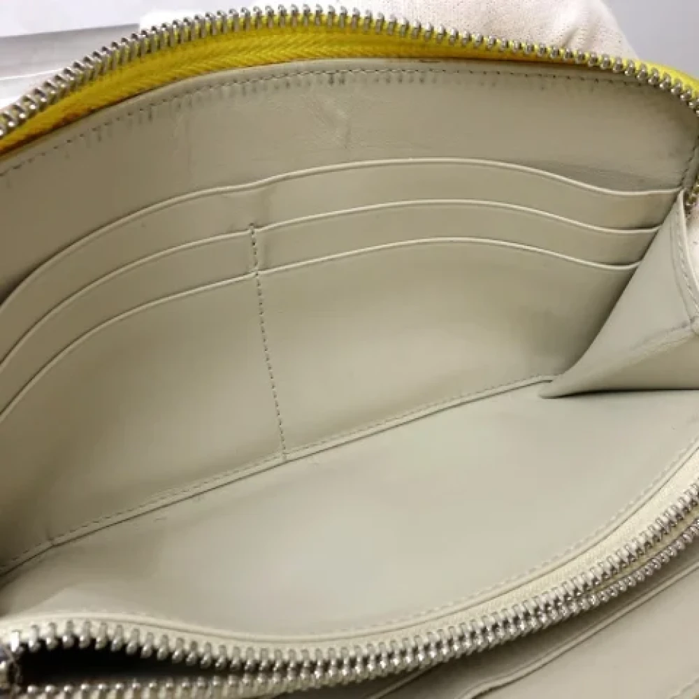 Loewe Pre-owned Leather wallets Yellow Dames