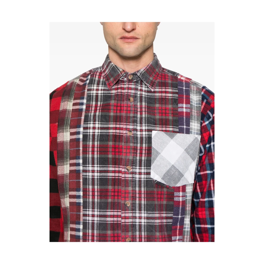 Needles Rode Blouse met Zak en Knopen Red Heren