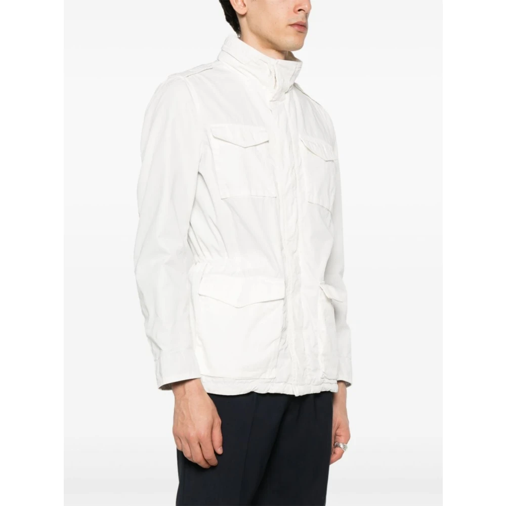 Herno Witte Parka Jas White Heren