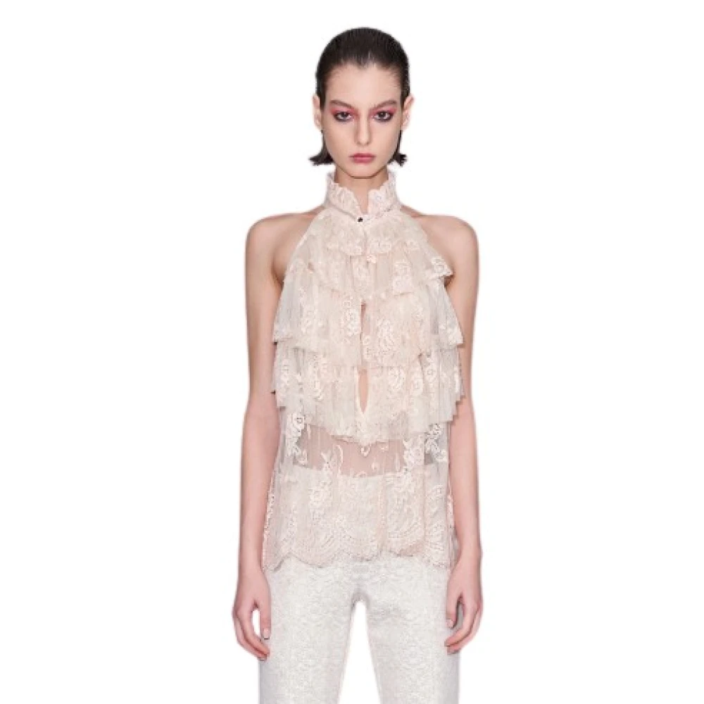 Aniye By Retro Kant Ruche Top Beige Dames