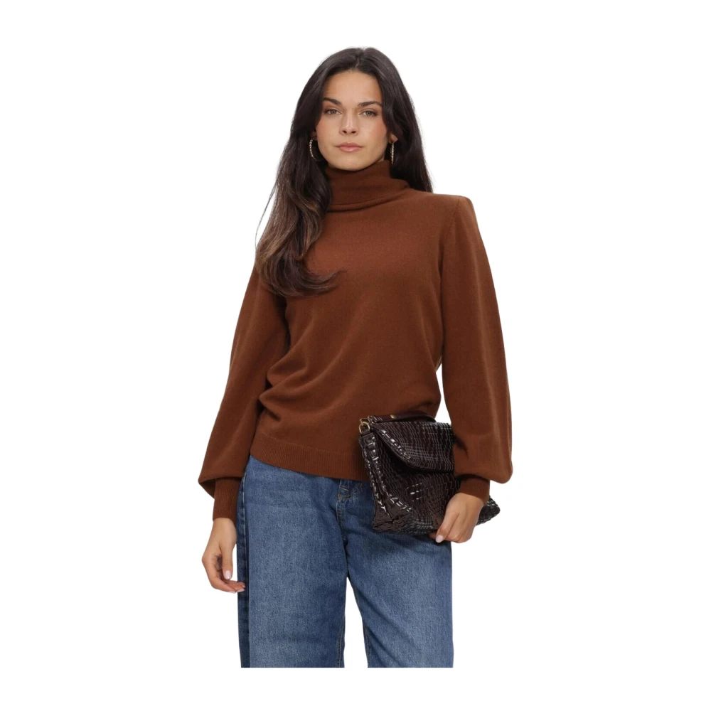My Essential Wardrobe - Rollkragenpullover - Knitwear - Damen - Braun - S - Bild 4