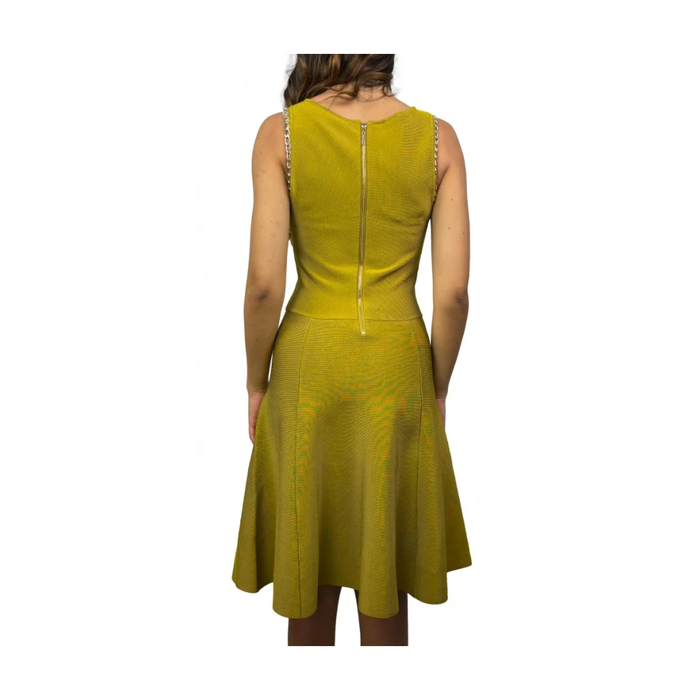 Marciano Mosterd Viscose Jurk Green Dames