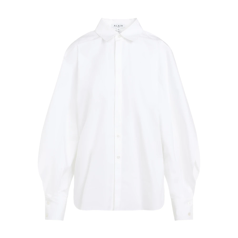 Alaïa Witte Shirt Elegante Stijl White Dames