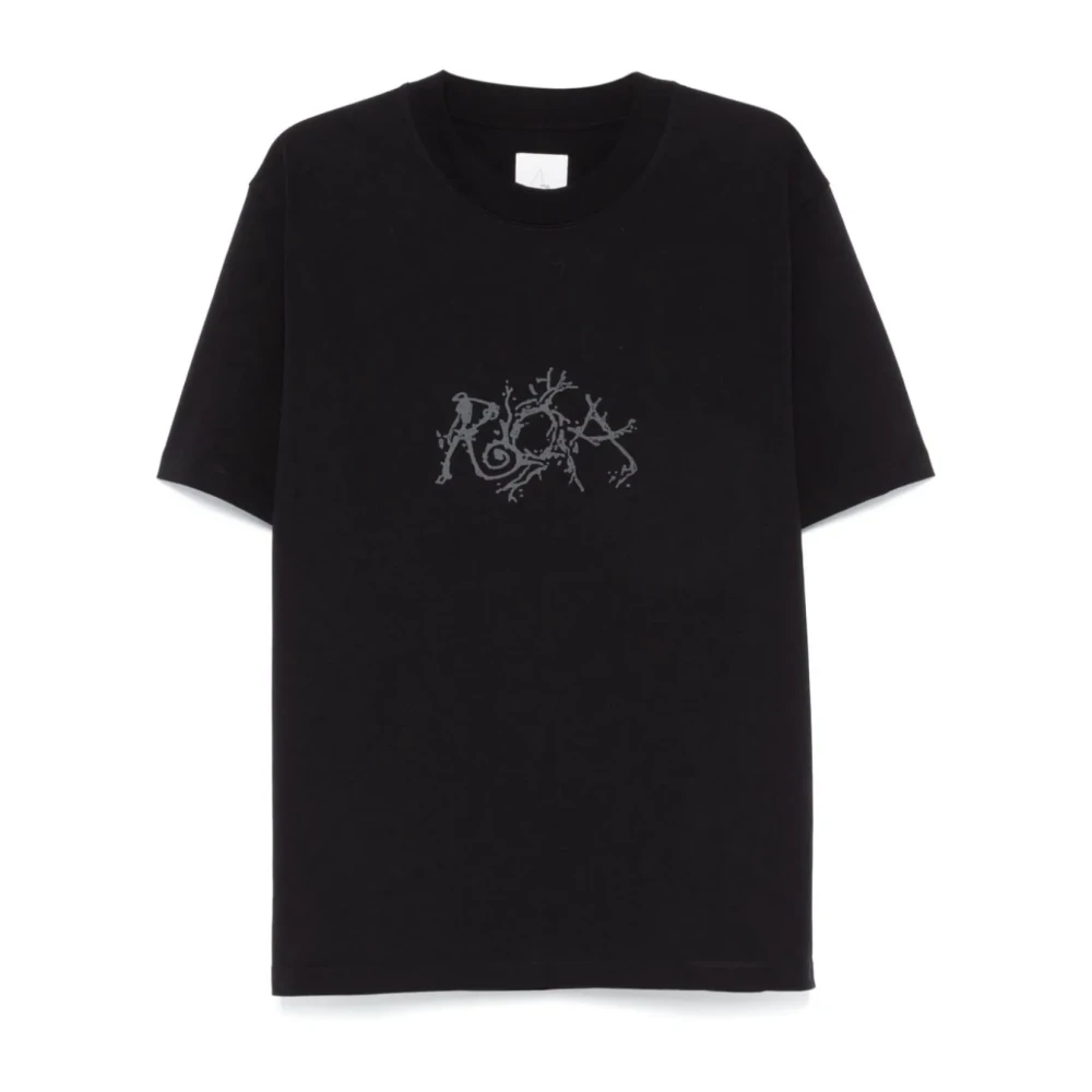 ROA Zwarte Grafische Tee Black Heren