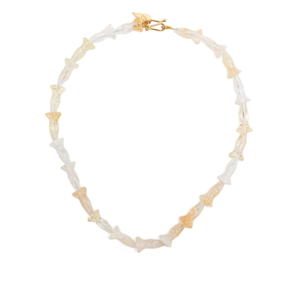 Forte Forte Madreperla Blomma Sten Halsband White, Dam