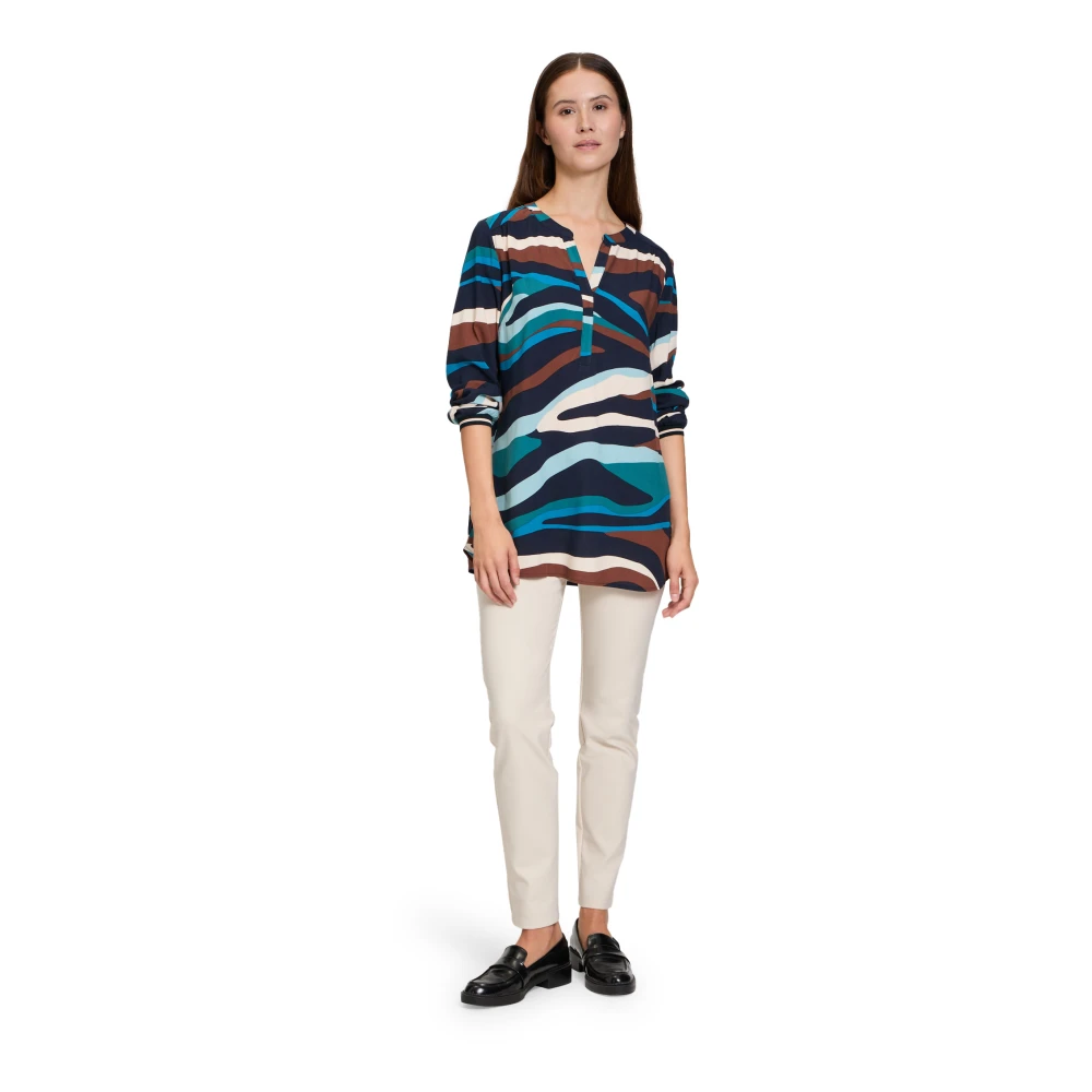 Betty Barclay Gedrukte blouse met opstaande kraag Multicolor Dames