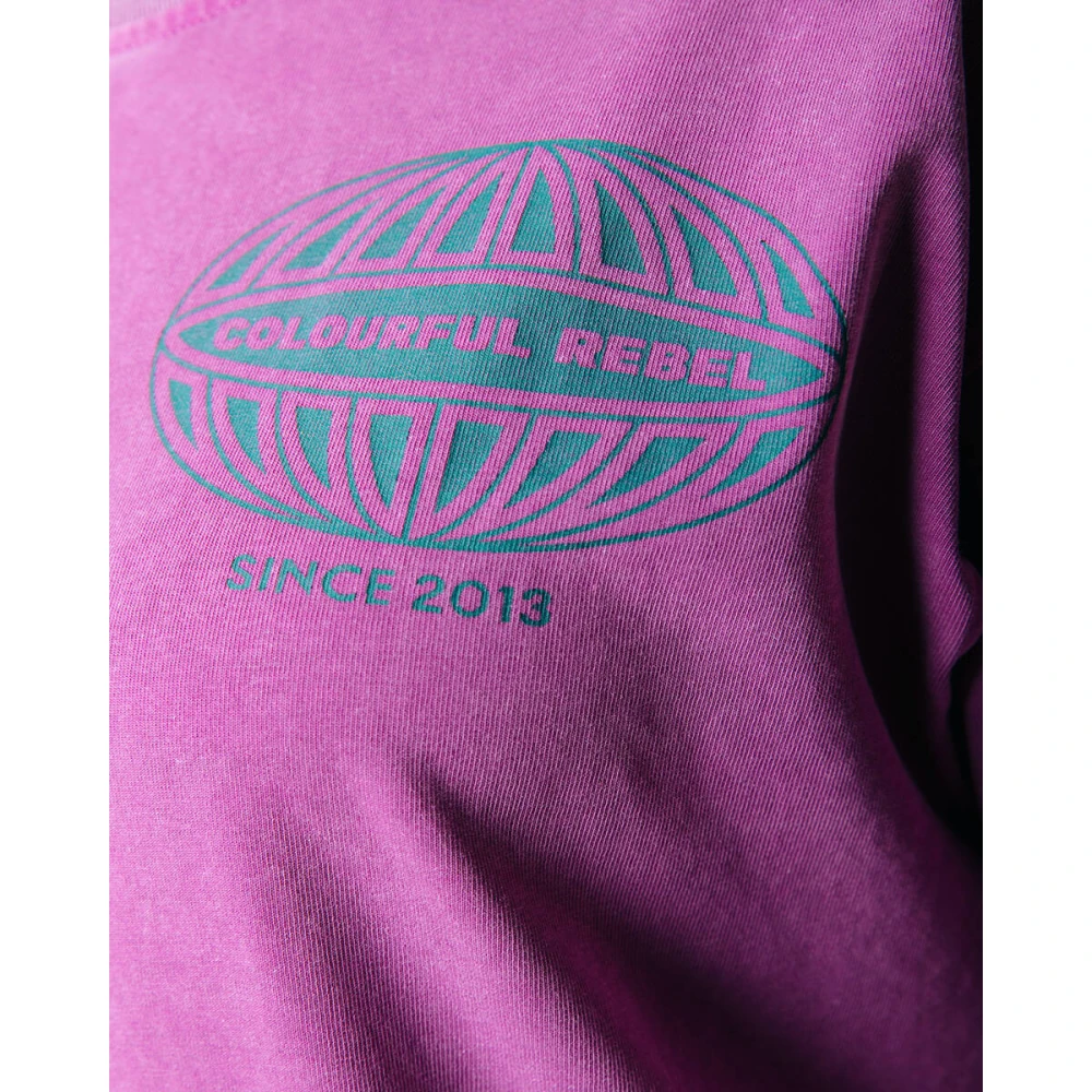 Colourful Rebel Racer Logo Longsleeve Tee Pink Dames