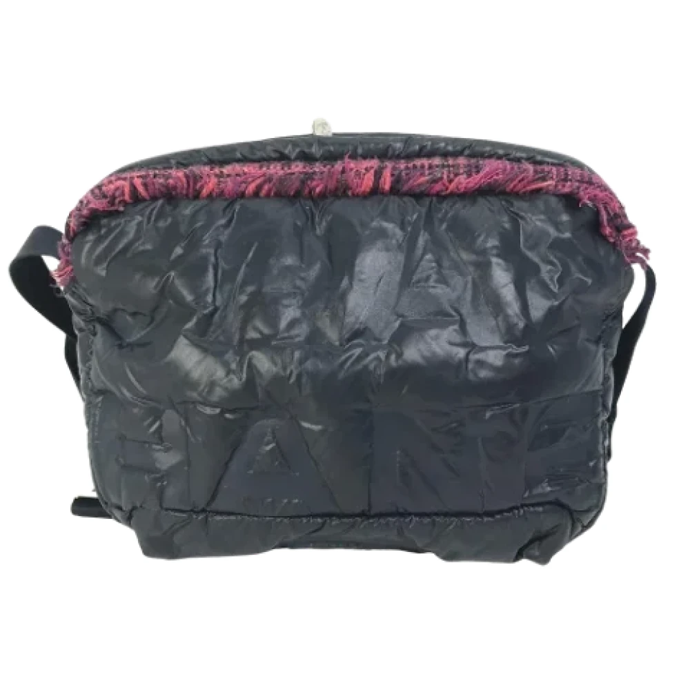 Chanel Vintage Pre-owned Nylon chanel-bags Blue Dames