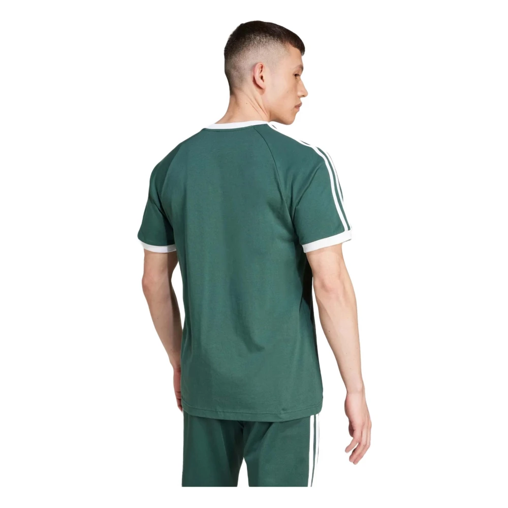 Adidas 3-Stripes T-shirt Green Heren