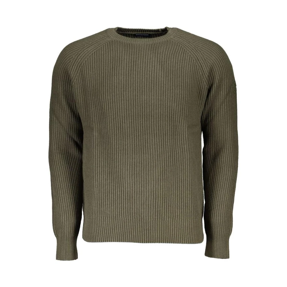 North Sails Ribbed Crew Neck Jumper - Male - Round-Neck Knitwear - Green - L - Knitwear