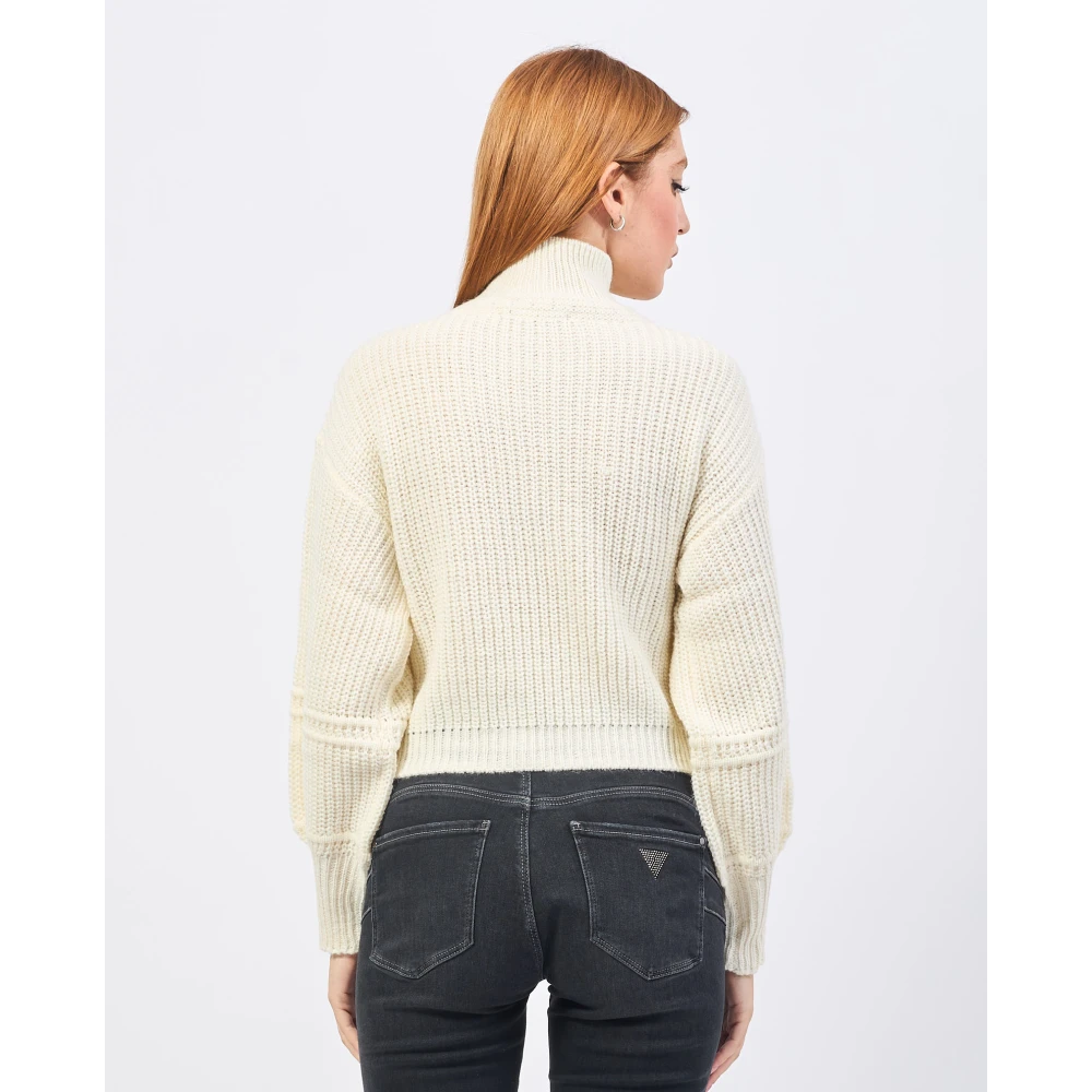 Gaudi Witte trui met hoge hals White Dames