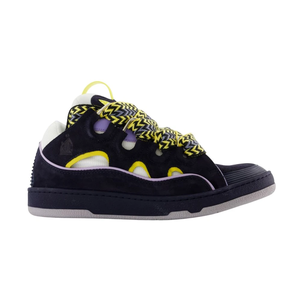 Lanvin Men's Multicolor Curb Leather Trainers