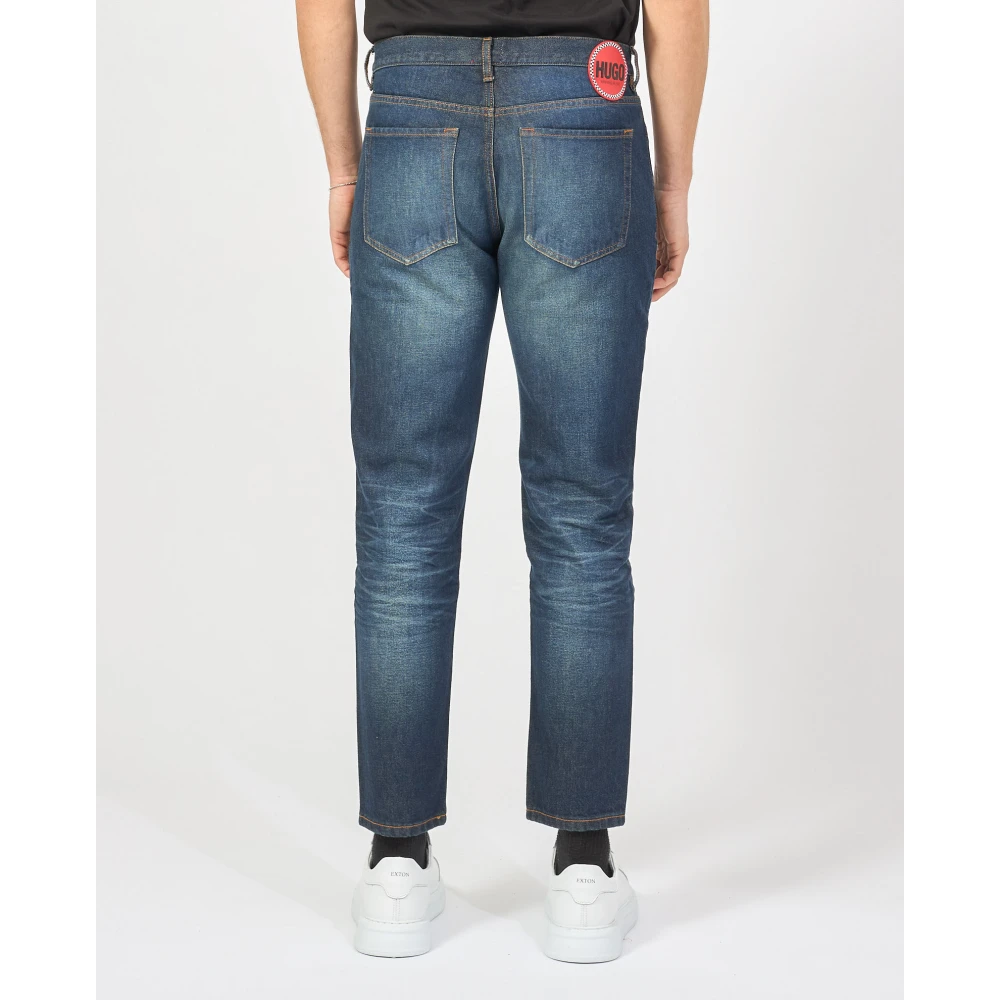 Hugo Boss Blauwe Slim Fit Denim Jeans Blue Heren