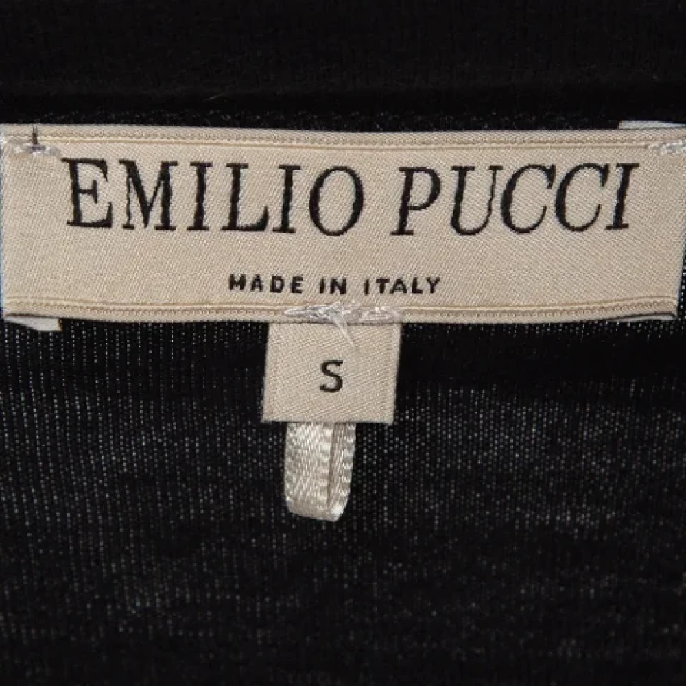 Emilio Pucci Pre-owned Cotton tops Black Dames
