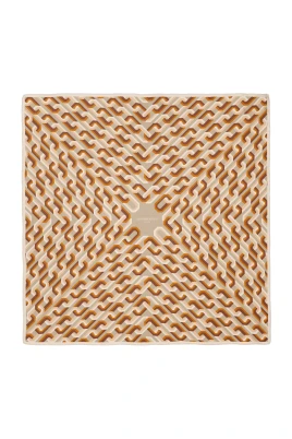 Kedjemotiv Sidenscarf i Kvadrat