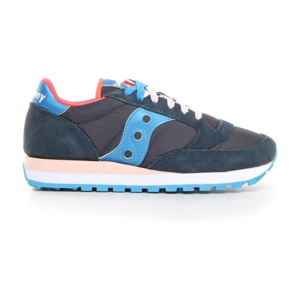 Saucony Original Jazz Blå Sneakers med Azure Insatser Blue, Dam