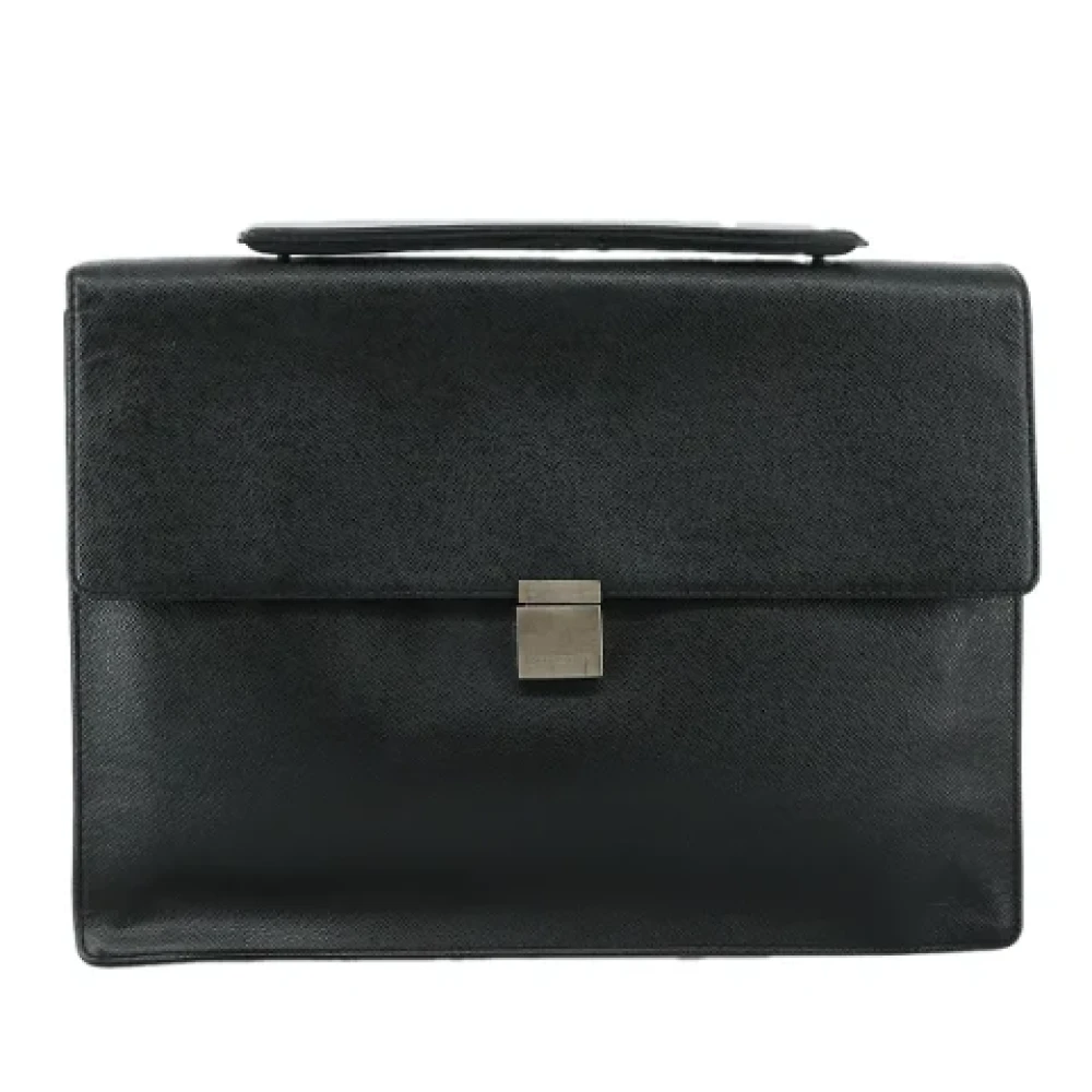 Louis Vuitton Vintage Pre-owned Leather briefcases Black Dames
