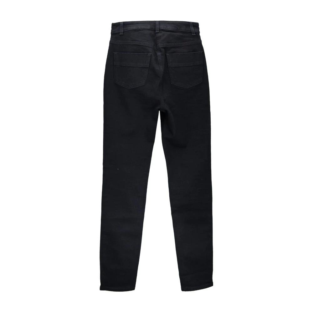 Elisabetta Franchi Gouden Metalen Detail Jeans met Veters Black Dames