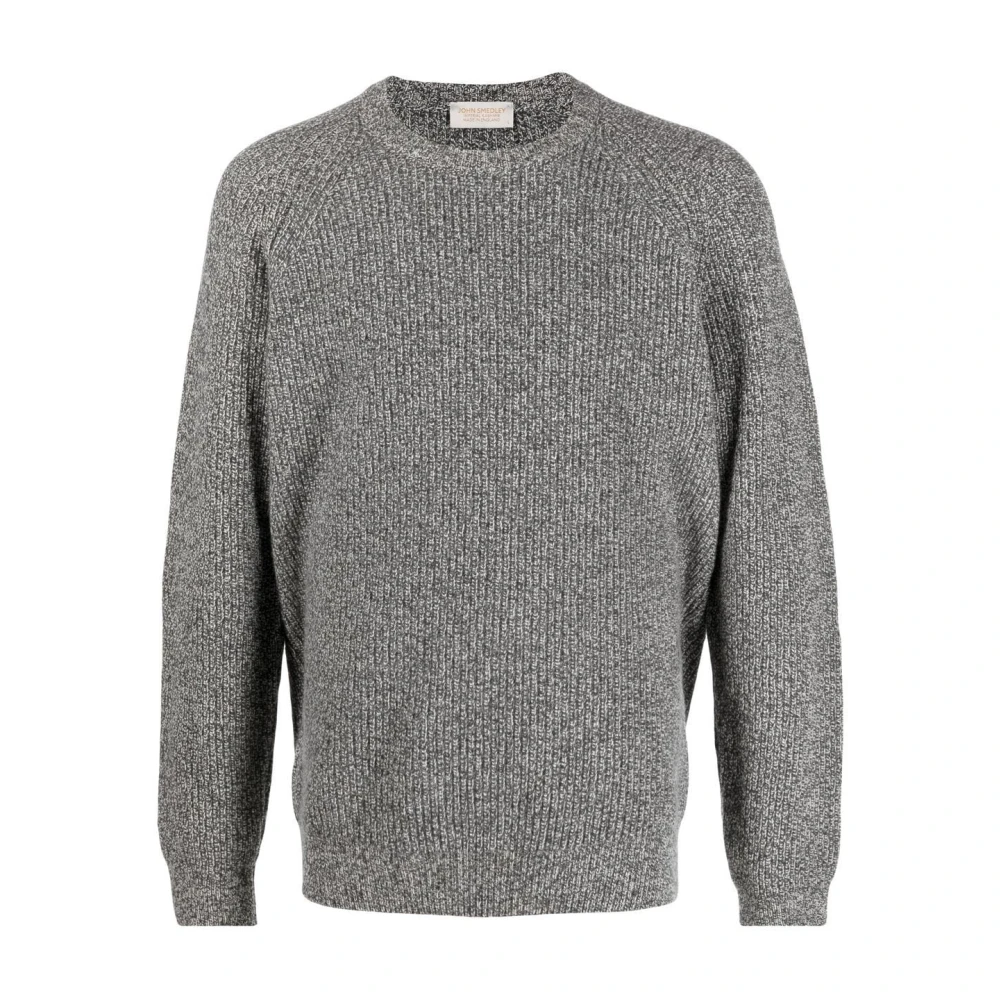 John Smedley Lyxig Grå Cashmere Tröja Gray, Herr