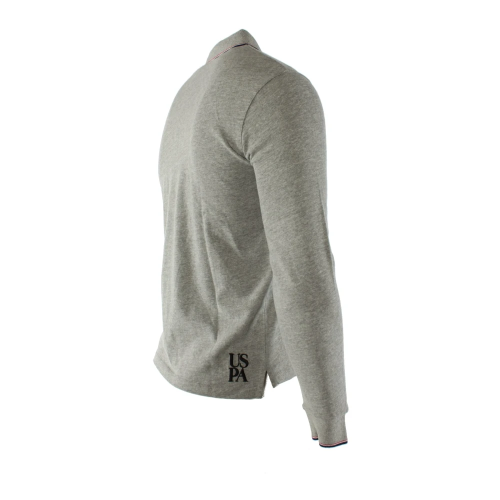 U.s. Polo Assn. Heren Grijze Polo Shirt Gray Heren
