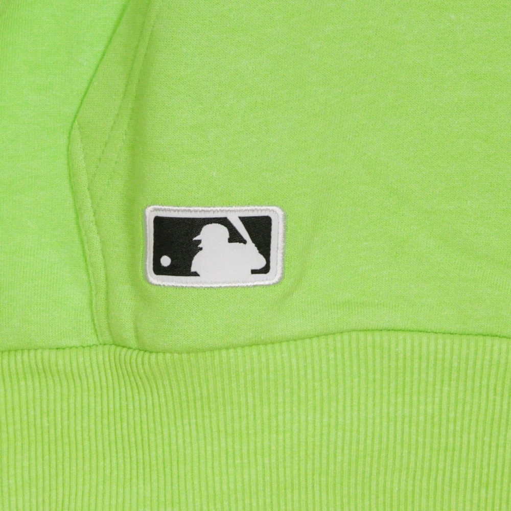 new era Hoodie met mouwstrepen Green Heren
