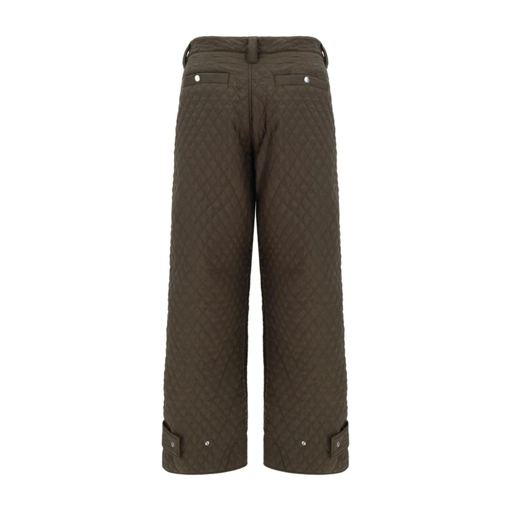 Burberry Gewatteerde Designbroek met Voorsluiting Brown Heren
