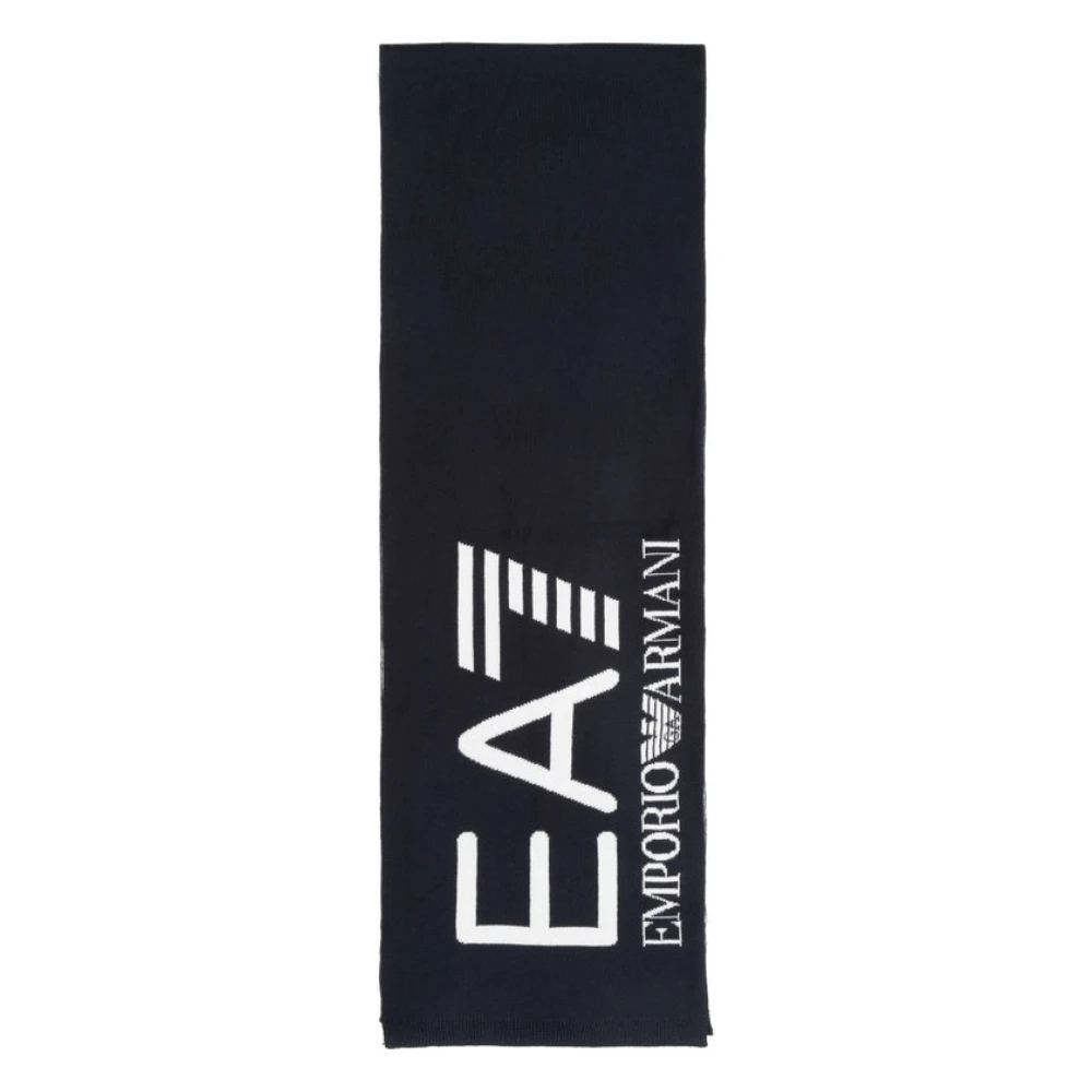 Emporio Armani EA7 Logo Sjaal Blue Unisex
