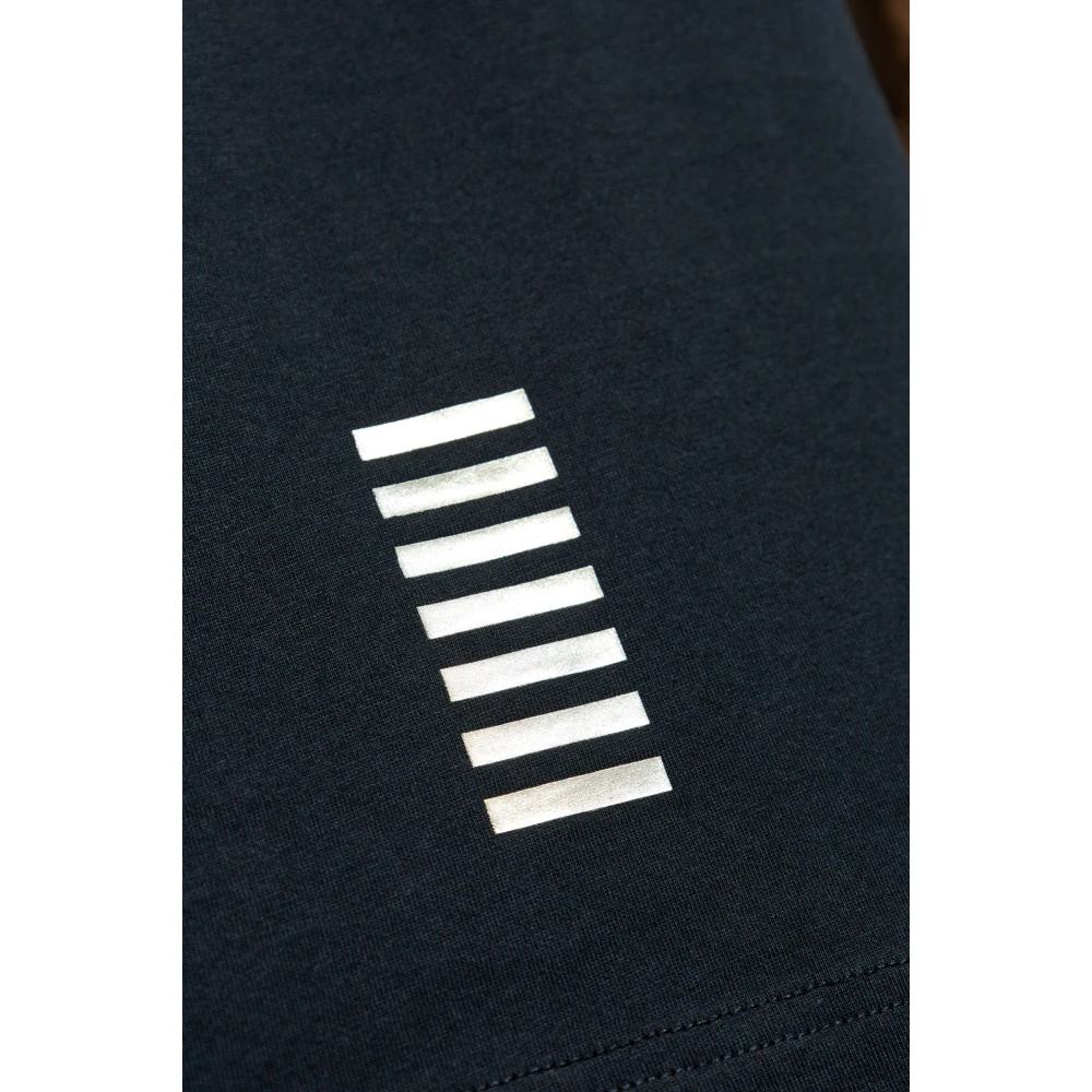 Emporio Armani EA7 T-shirt met logo Blue Heren