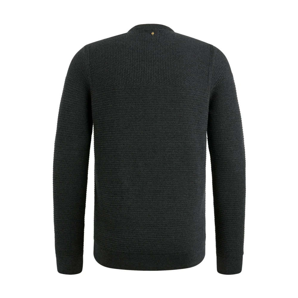 PME Legend Katoen Mouline Pullover Black Heren