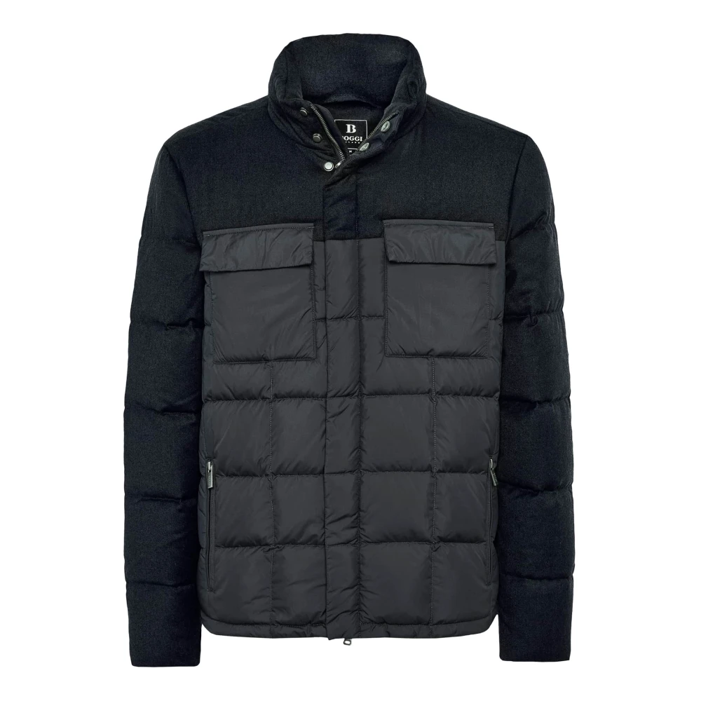 Boggi Milano Flyn Flannel en Feather Tech Bomberjack Blue Heren
