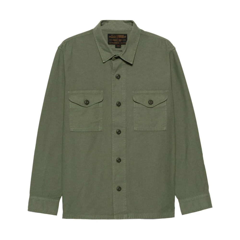 Filson Groene Field Jac-Shirt Katoenen Jas Green Heren