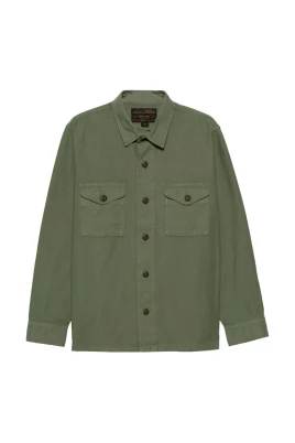 Grön Field Jac-Shirt Bomull Jacka