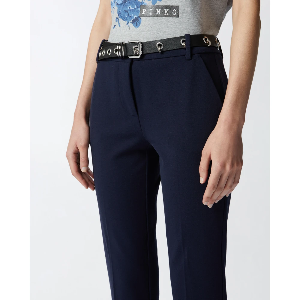 pinko Stijlvolle Bello Broek Blue Dames