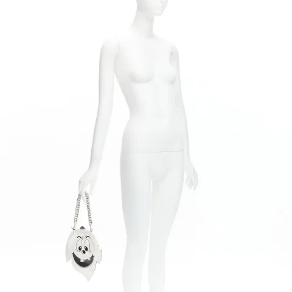 Moschino Pre-Owned Pre-owned Leather shoulder-bags White Dames