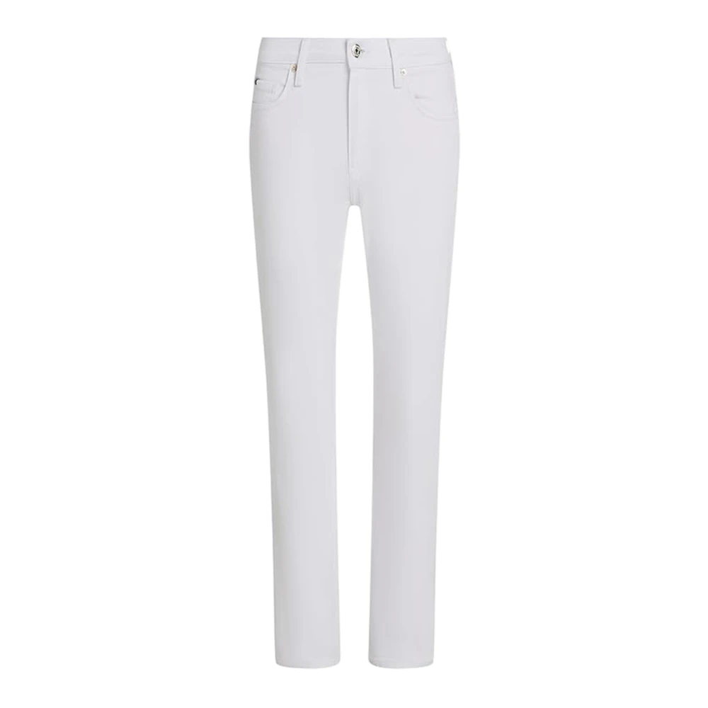Tommy Hilfiger Women's White Stretch Cotton Slim Fit Jeans