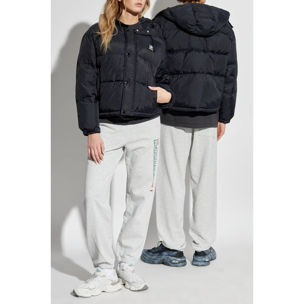 Sporty & Rich Gevoerde jas Black Unisex