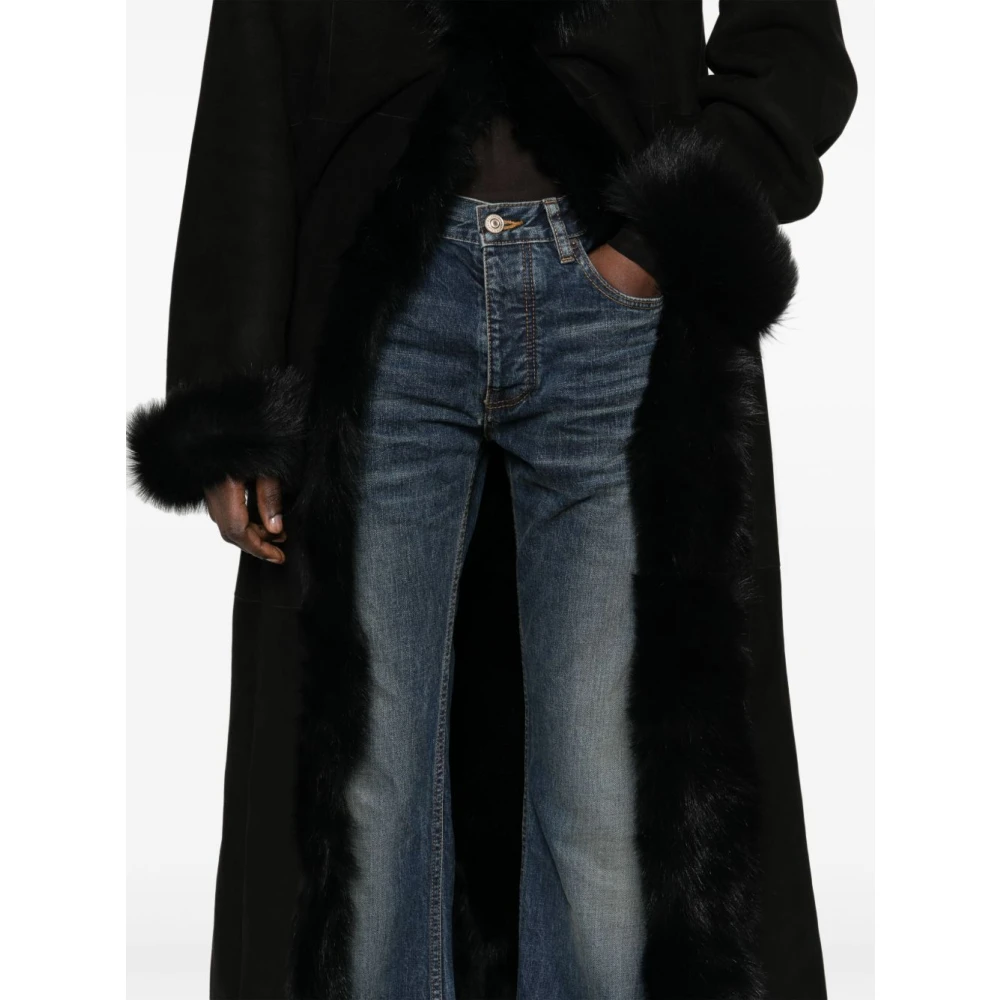 Balenciaga Blauwe Denim Flare Jeans Blue Dames