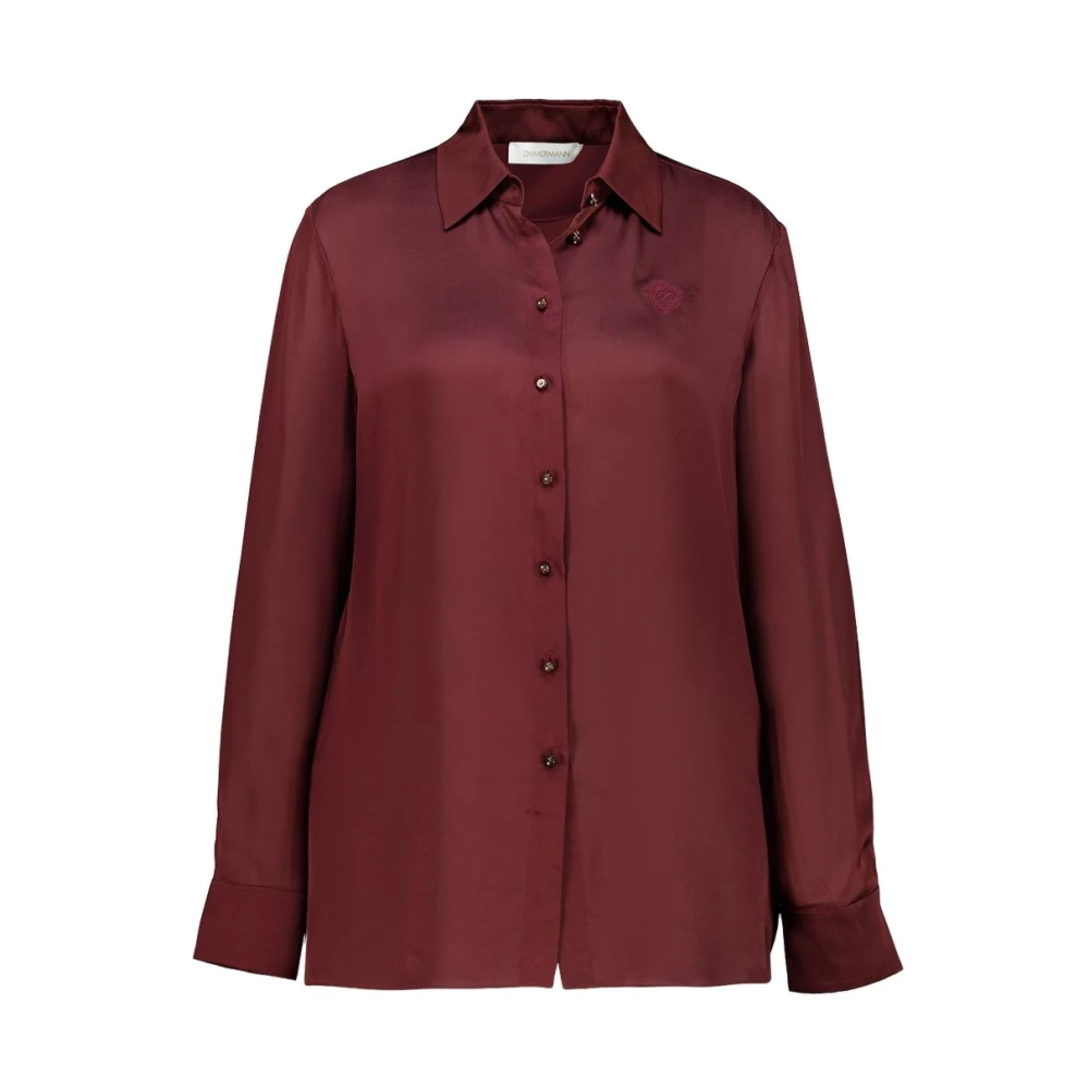 Zimmermann Women's Red Shirts, S, 8920Ts261wne Shirt
