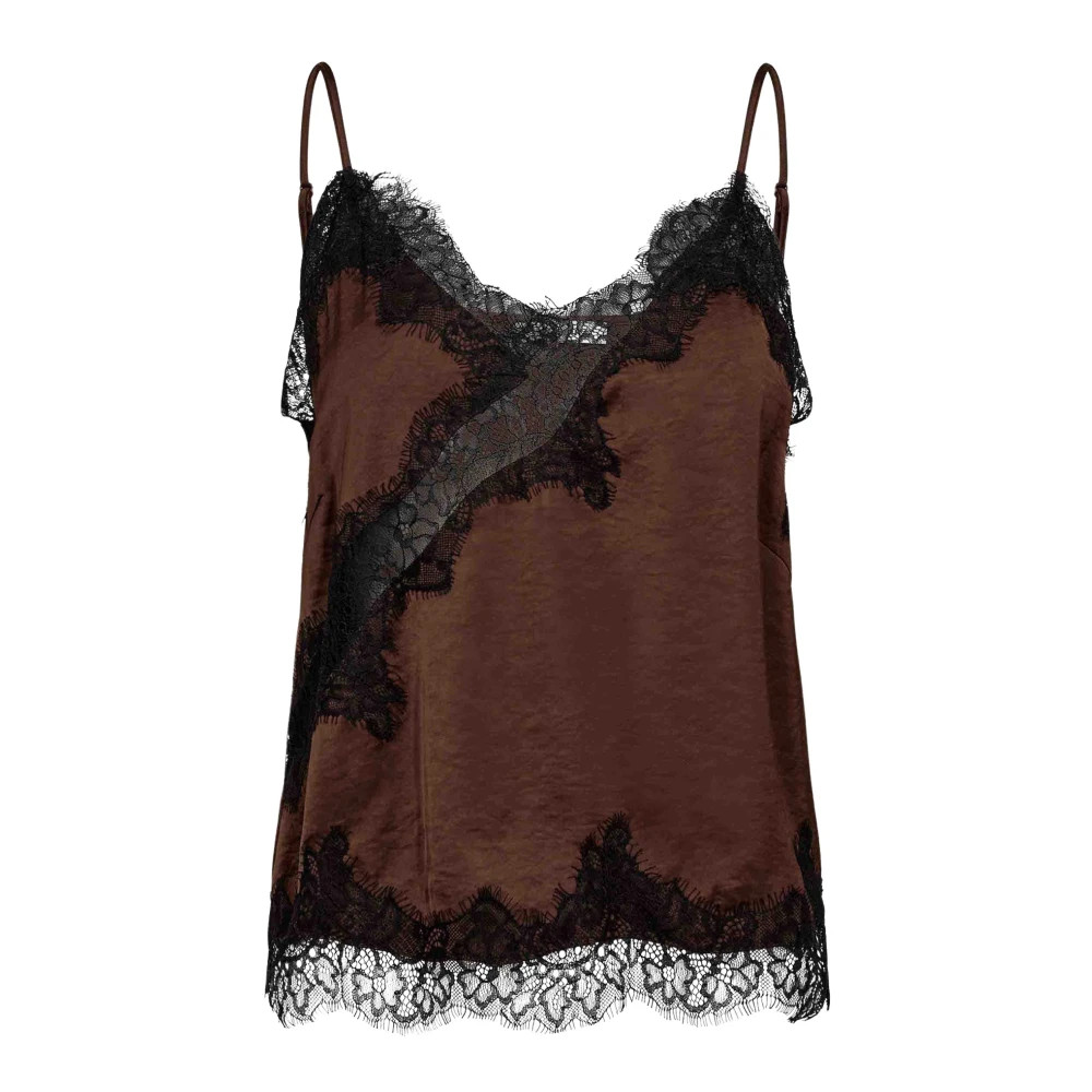 Co'couture Women's Brown Sleeveless Tops, Xl, Sleeveless Top