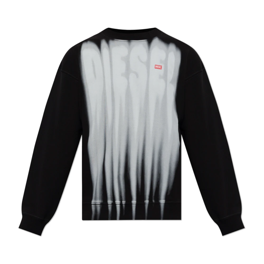 Diesel Hombre Negro Sudaderas, Talla: 3XL
