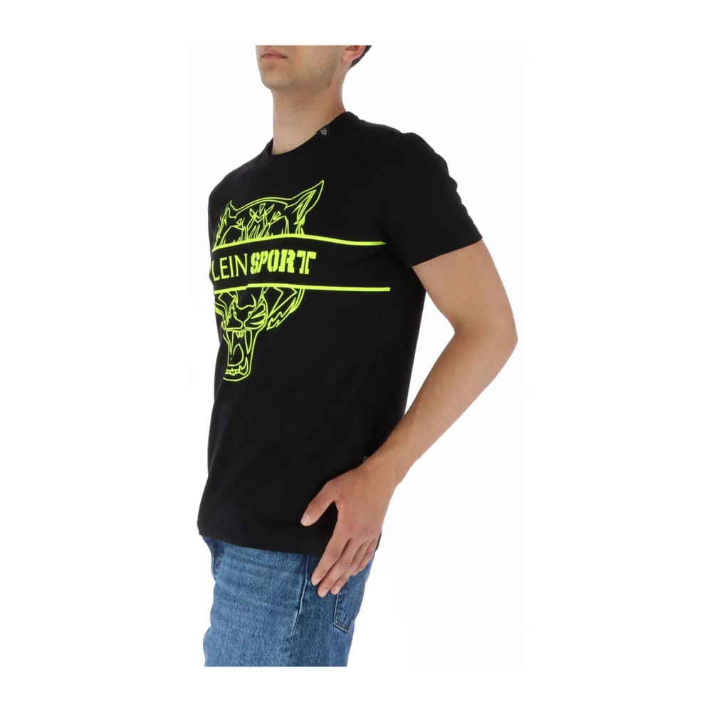 Plein Sport Zwart Print Korte Mouw T-shirt Black Heren