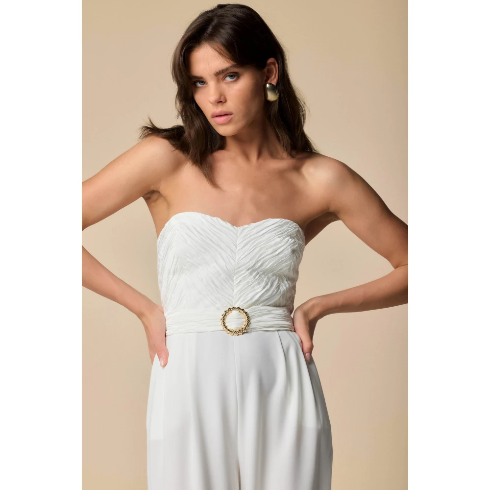 Kocca Stijlvolle Jumpsuits voor Vrouwen White Dames