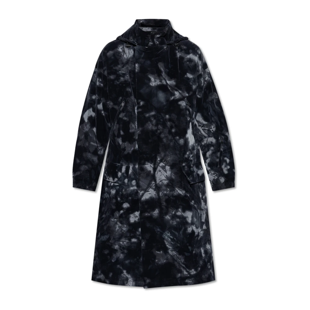 Y-3 Parka met fluwelen afwerking Black Heren